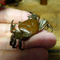Handmade solid copper crab Hengcai tea pet tea treasure copper insect bonsai landscape accessories ornaments factory direct sales