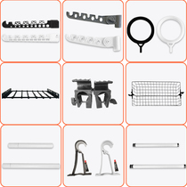 Dingzhe wardrobe accessories simple storage rack: mesh frame tray crossbar extension rod