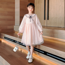 Girls Dress Spring And Autumn 2022 New Internet Celebrity Foreign Spirit Children Little Girl Spring Dress Korean Version Fashion Princess Skirt