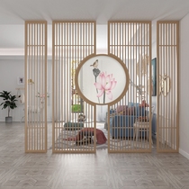 New Chinese Screen Partition Living Room Genguan Brief Modern Fashion Bedroom Shelter Home Zen Willi Lotus Grilles
