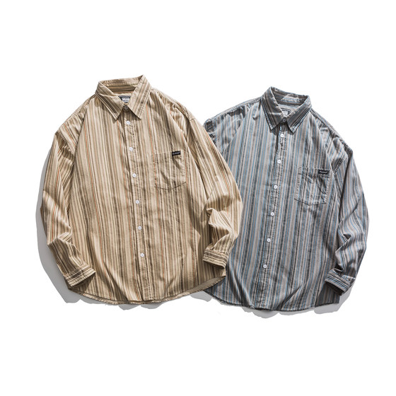 2025 autumn new Japanese retro boy striped long-sleeved shirt trendy brand loose casual couple shirt jacket
2025 autumn new Japanese retro boy striped long-sleeved shirt trendy brand loose casual couple shirt jacket