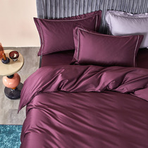 100 cotton four-piece set 120 long-staple cotton tribute satin bedding all cotton Nordic sheets quilt cover bed hats