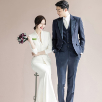 Air field evening dress female long temperament 2020 new high-end fairy fantasy fish tail sexy socialite large size white