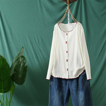 Autumn wear large size skinny base shirt female pear shape loose coat slightly fat girls wear Net red long T-shirt tide