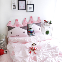 Four-piece cotton cotton girl childrens room bedding Princess girl heart bed podium household bed linen quilt cover