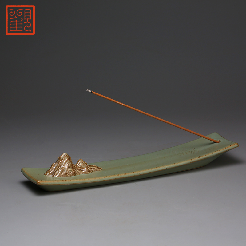 Restoring creative ceramics museum line xiang xiang put incense plate ta lie the present incense plate zen head