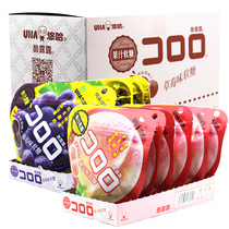 UHA taste sugar water juice fudge Cool Lulu 52g net red QQ fudge burst pulp snack food rubber candy