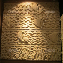 Artificial sandstone relief sandstone background wall wall decorated reliefully decorated Mediterranean style sand carved hand brick