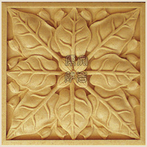Artificial sandstone relief background wall Villa exterior wall decoration mural Imitation sandstone handmade brick carving flower board Sand carving board