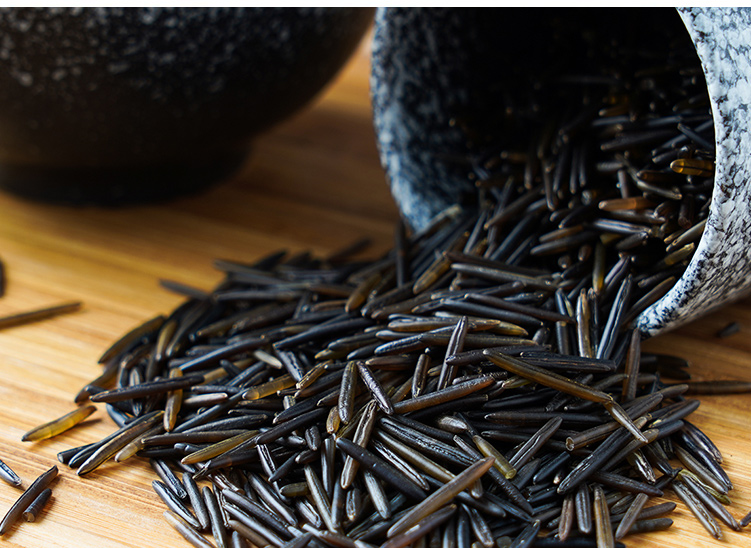 加拿大1号野米包邮454g 苏必利尔湖野米长松针米一号黑菰米杂粮粥