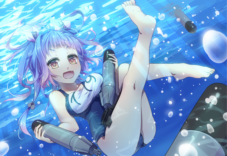 taito 舰队collection 舰娘公仔摆件 潜艇 伊19 日版景品手办模型