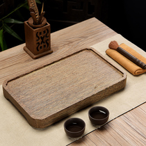 Whole piece of chicken wing wood tea tray Tea sea simple tea tray Household kung fu solid wood dry brewing small tea table Tea tray Fruit tray