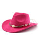 New Boho 스웨이드 오징어 오징어 서양 카우보이 모자 남자와 여자 야외 롤 링크 민족 상단 모자 펠트 모자 New Boho 스웨이드 오징어 오징어 서양 카우보이 모자 남자와 여자 야외 롤 링크 민족 상단 모자 펠트 모자