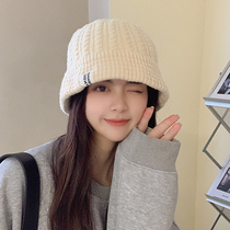 Japan ARCE explicit face Little Korean version Chauded by hand Mao line pelvic hat children autumn and winter warm 100 lap knit fisherman hat
