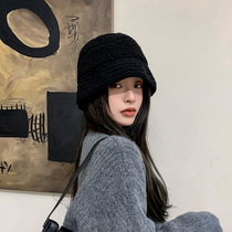 Japan AR Day family retro lamb wool fisherman hat Han tie 100 hitch hat children round face suitable hat winter