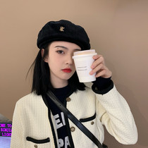 Japan ARCE Berehat Child Korea Chaoqiu Winter New Silk Suede Hat Retro Art Street Pat Painter Hat Han Version