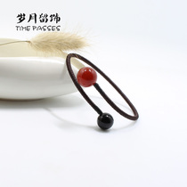 Single piece years stay decorated pure hand woven wishful bracelet Small fresh Agate hand string Couple accessories gift