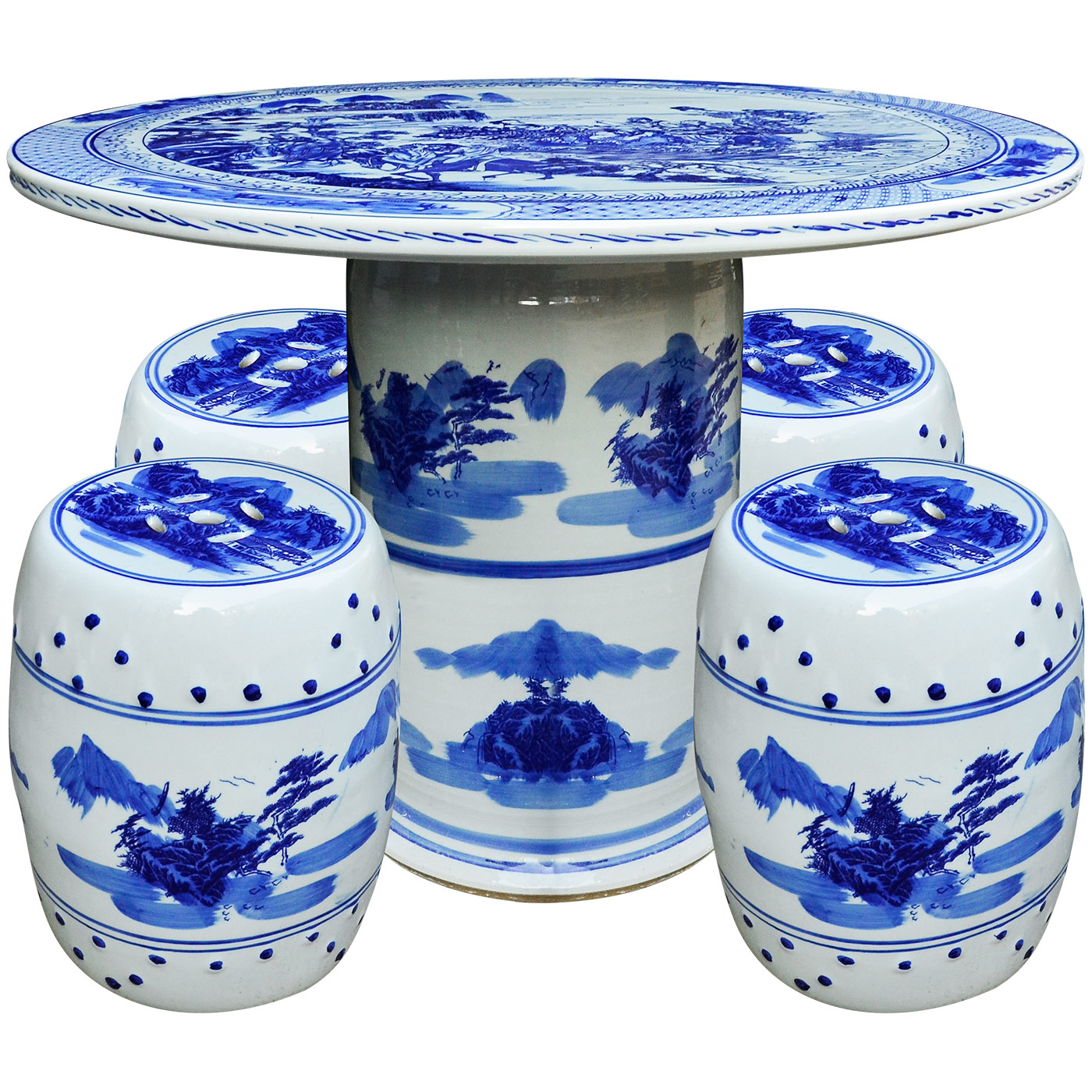 Jingdezhen ceramics archaize ceramic table who suit is suing garden decorative garden balcony garden chairs and tables