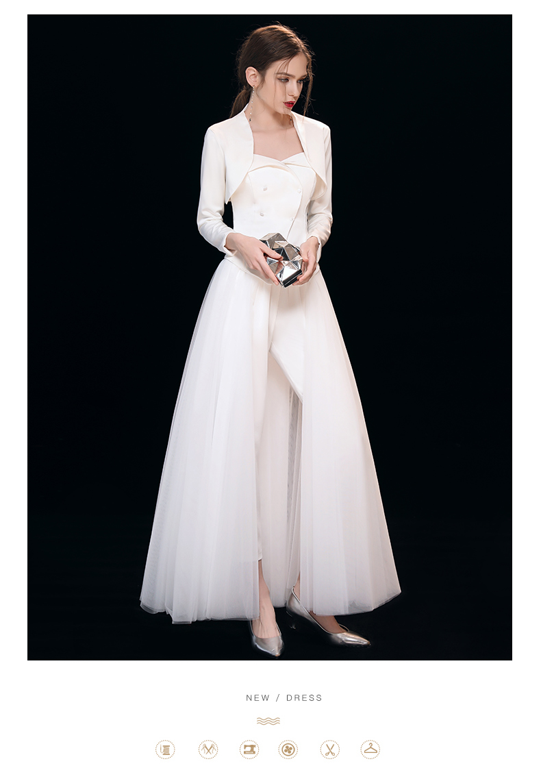 裤装晚礼服女2019新款宴会高贵优雅时尚走秀礼服裙艺考演出服长款