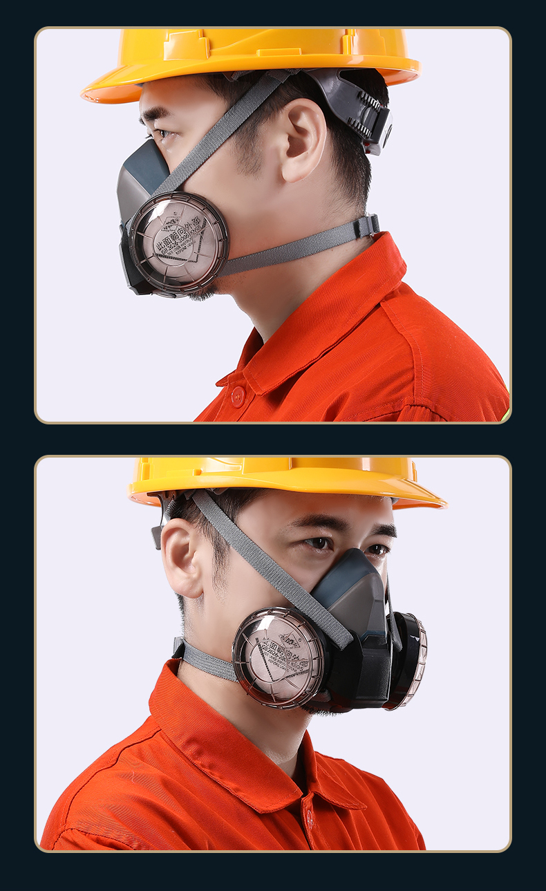 防尘口罩防工业粉尘打磨灰尘全脸面具煤矿透气口鼻罩高效防护面罩