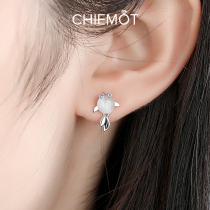 Fish for the rest of your life have you earrings 2021 new trendy earrings female sterling silver temperament high-end sense of light luxury summer models niche