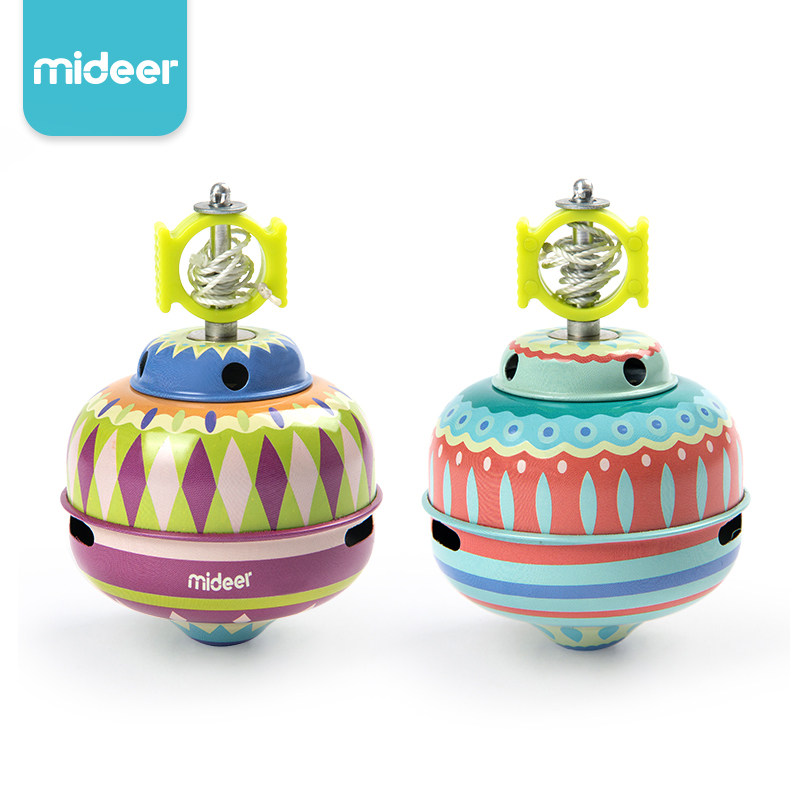 mideer milu children's early childhood education: metal cable top children's outdoor sports nostalgic toy boys and girls