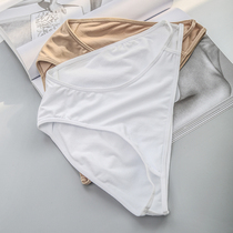 Close-fitting diary minimalist solid color thin belt hollow high fork leg length low waist cotton crotch womens underwear hip briefs