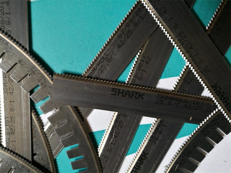 鲨鱼圆模刀模材料圆压圆模切优力圆弧刀尖齿刀模切耗材