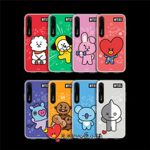 BT21 for Apple SE2 glowing phone case iPhoneXS transparent glitter shell 8p protective cover 5 fold