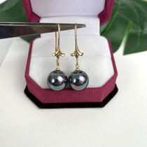 Note Gold Flowers Womens Shell Pearl Earrings Fashion Natural Mother Bay Imitation Pearl Ear Hook Ear Pendant Ornaments White Purple