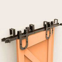 American barn door hardware horseshoe double track double door overlapping door folding door track hardware