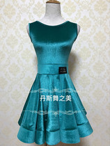 Britain imported high-brightness velvet new female children Latin dance standard competition clothes performance clothes contestant class uniform school uniform