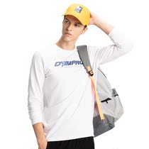 Explore outdoor autumn new round neck long sleeved T-shirt mens sports comfortable and breathable slim-fit printing casual thin sweater