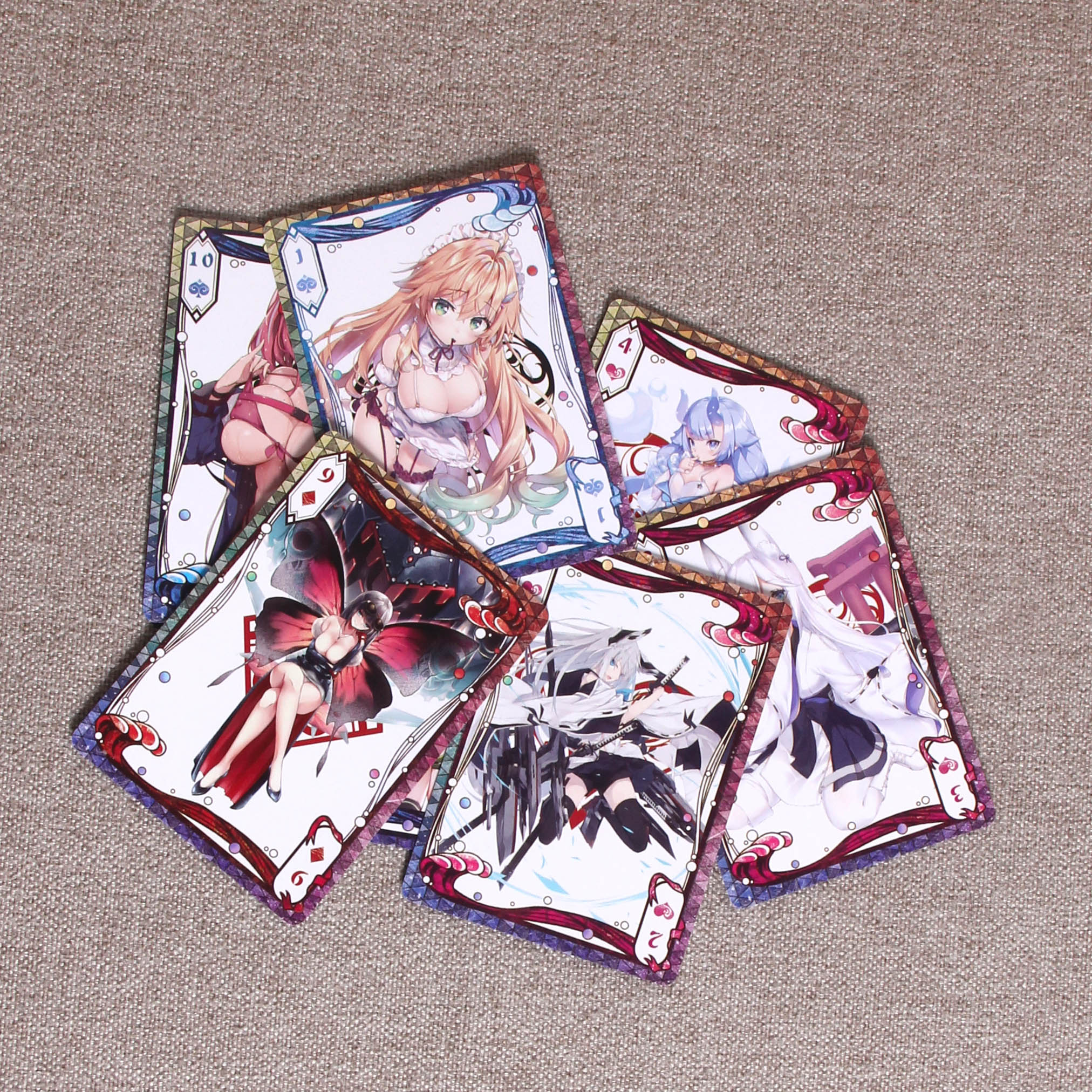 碧蓝航线二次元动漫周边扑克azur lane卡牌舰b扑克牌舰娘动漫游戏