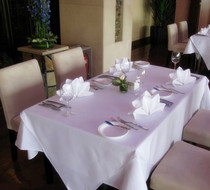 Hotel tablecloth simple luxury tablecloth cotton white dining cloth cotton red Western restaurant Cafe thick satin