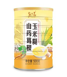 谷尔美山药葛根玉米糊代餐饱腹冲饮即食营养免煮500g/罐