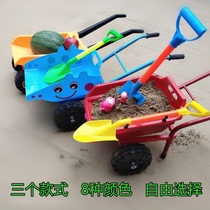Childrens house toy bulldozer large beach trolley two-wheeled bucket engineering car 2-6-year-old thickened car