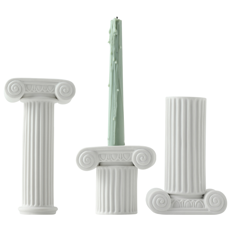 Ceramic table candlestick posed Nordic household atmosphere, soft outfit collocation of stylist of adornment furnishing articles light key-2 luxury decoration