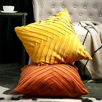 Nordic solid color sofa pillow cushion creative simple home living room sofa office backrest pillow core