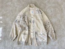 Spot KAPITAL 19AW BANDANA 2TONE cascaded cardigan sweater sweater
