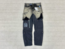 Spot MAISON MIHARA YASUHIRO 20SS denim stitching spoiled military pants