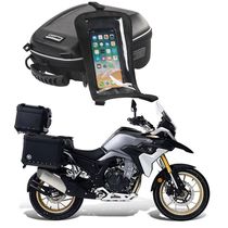 Suitable for Kai Yue 500X F 400 silver steel punch YG250-X motorcycle oil tank bag hardshell snap quick detached ring