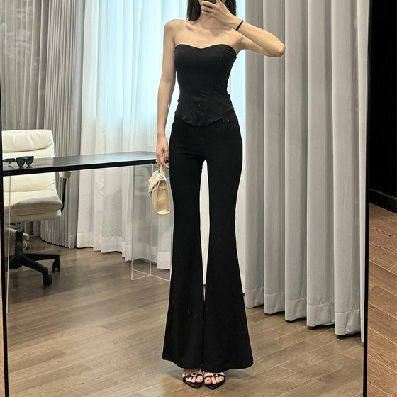 Micro-flat trousers for women in summer thin black pants high waist slimming floor pants draped casual trousers yoga pants
Micro-flat trousers for women in summer thin black pants high waist slimming floor pants draped casual trousers yoga pants