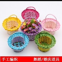 Flower Petals Flower Petals Flower Baskets Wedding Gifts Open Hand Woven Decorations Opening Flowers Swing Pieces Emulation Flowers