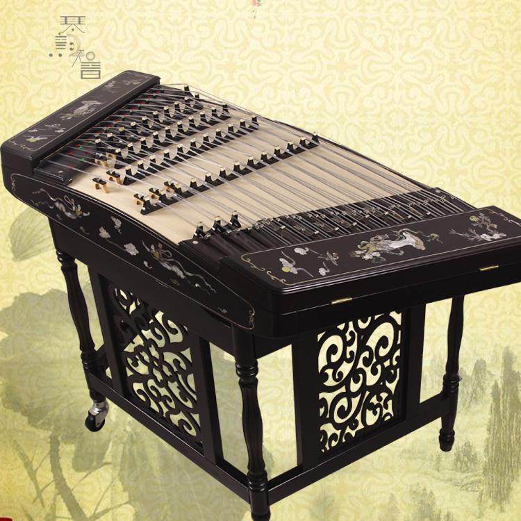 衡乐鸡翅木扬琴乐器 专业演奏红木杨琴乐器 民族乐器402洋琴