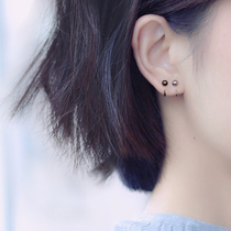 Sleep free circle temperament personality ear hook small earring 2021 New Tide sterling silver double earring ear bone nail