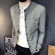 2021 Autumn New thin men slim jacket Korean spring autumn fashion trend baseball wild men casual jacket