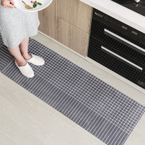 Scrub kitchen floor mat for water absorption and oil absorption special carpet non-slip oil-proof household door waterproof and dirt-resistant foot pad