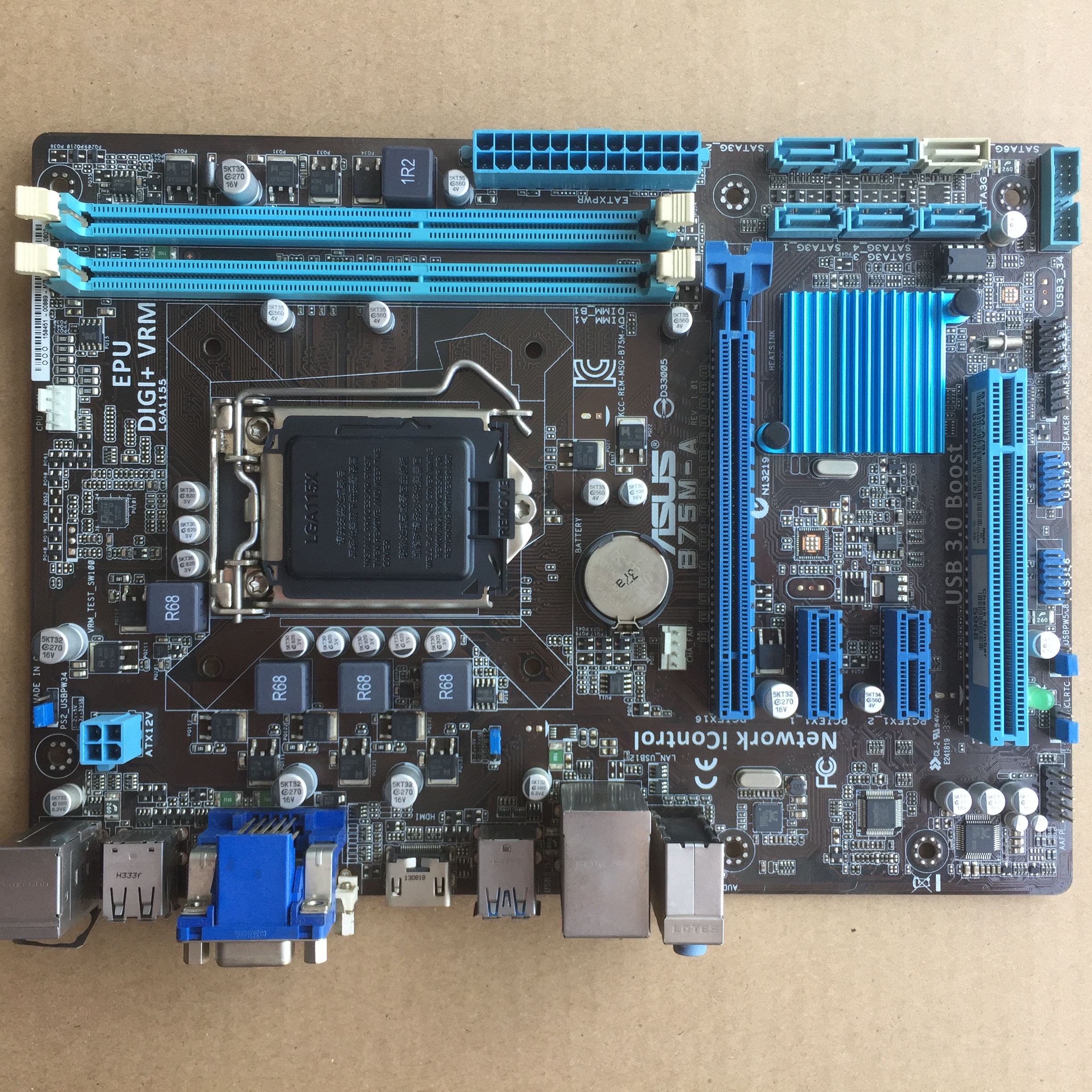 asus/华硕b75m-a lga1155 华硕b75主板 sata3.