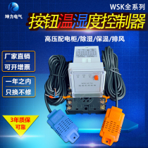 WSK temperature and humidity controller Distribution cabinet dehumidification NK condensation controller(dual) N2K with sensor rail installation